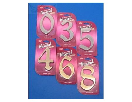 Číslice "0" fasádní NB 125mm Bronz