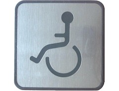 Piktogram "Invalida" Nerez
