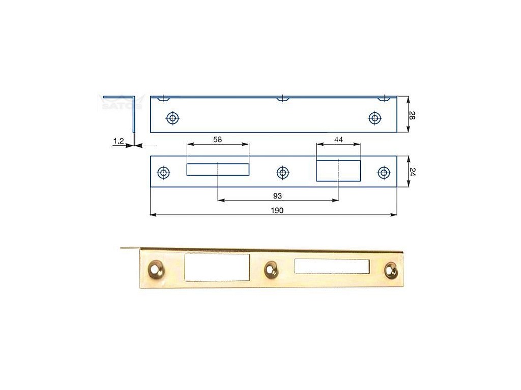 Protiplech Žlutý zinek 1/1 ''L'' (50ks)