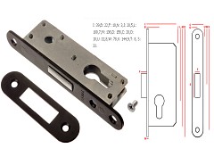 Zámek ZB 1 - Z093-ZW závorový hl.38mm