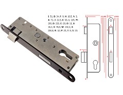 Zámek ZZB 1 - Z220-ZWL 72/34 L hl.50mm