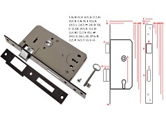 Zámek vratový Z110 OK/90 ''P''2klíče