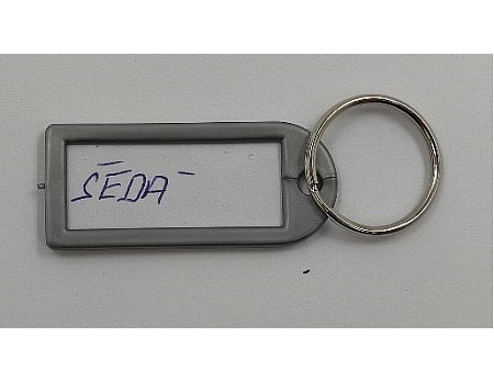 Visačka kl.MALÁ-kr.šedá (šedostříbrná) 1D 50ks