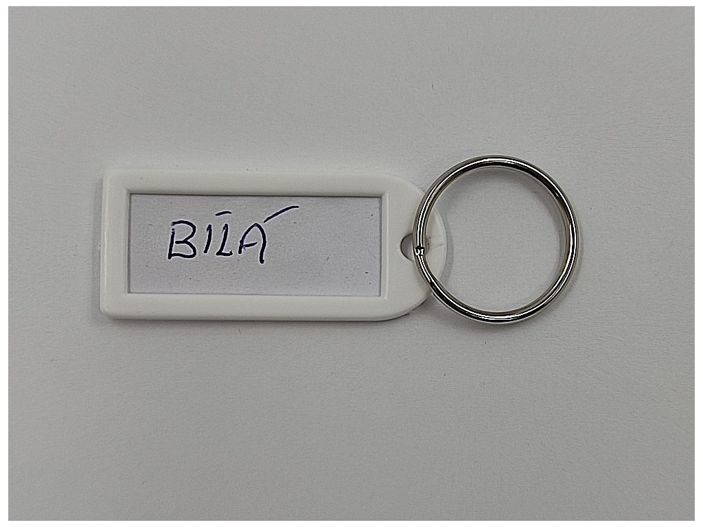 Visačka kl.MALÁ-kr. bílá 1D 50ks