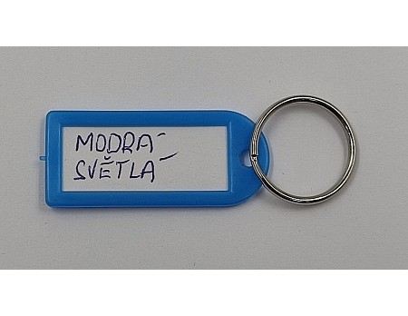 Visačka kl.MALÁ-kr. modrá světlá 1D 50ks