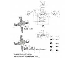 Klíč víceúčelový LK1.5-E Slitina ZNAl  032 01.373.E