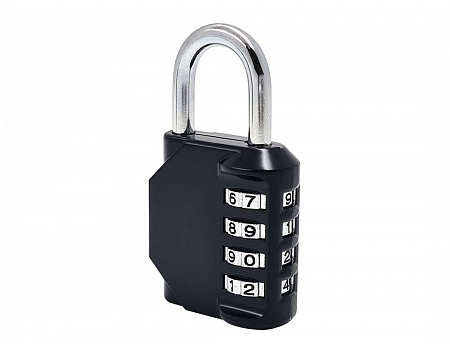 Visací zámek na 4-místný kód 79x43x15x6,2mm