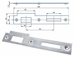 Protiplech BZn 2/2 ''L'' rovný