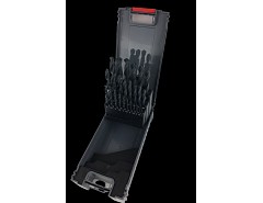 19 dílná sada tvářených vrtáků 1-10mm HSS (plastový box FIT)