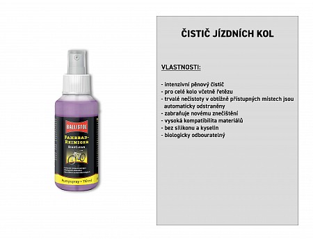 Čistič kola BikeClean, pumpovací sprej 150 ml, BALLISTOL 28086 (28085)