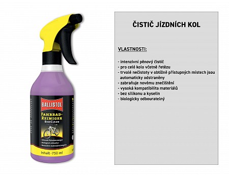Čistič kola BikeClean, ruční postřikovač 750 ml, BALLISTOL 28166 (28160)