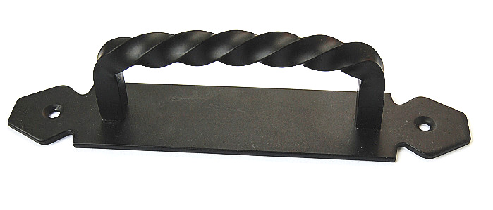 Rukojeť kovaná s plotýnkou 156mm černý lak