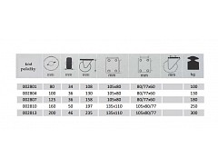 Kolečko transportní modré 80 pevné/100kg