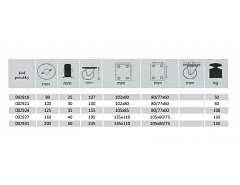 Kolečko 200 pevné/150kg  FR 200