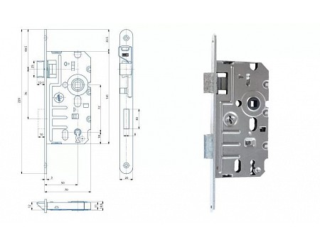 Zámek K240 OK 72/70  L PBzn