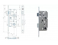 Zámek K 242 P WC 6x6 PBzn 72/70
